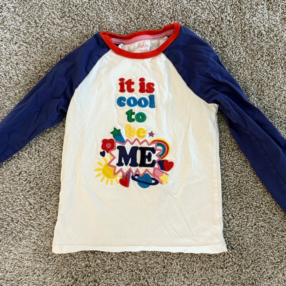 Mini Boden Appliqué Baseball Tshirt
